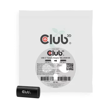 Club 3D USB-C żeński adapter 40G 240W 8K60Hz