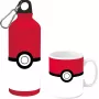 Zestaw Pokemon: butelka aluminiowa 500 ml z ceramicznym kubkiem
