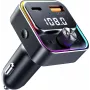SENCOR SWM 3000 Bluetooth FM Transmitter z USB-A QC3.0, USB-C PD 3.0, odtwarzaniem MP3, zestawem głośnomówiącym, Siri i Asystentem Google