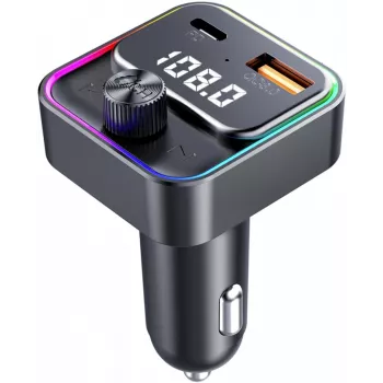 SENCOR SWM 3000 Bluetooth FM Transmitter z USB-A QC3.0, USB-C PD 3.0, odtwarzaniem MP3, zestawem głośnomówiącym, Siri i Asystentem Google