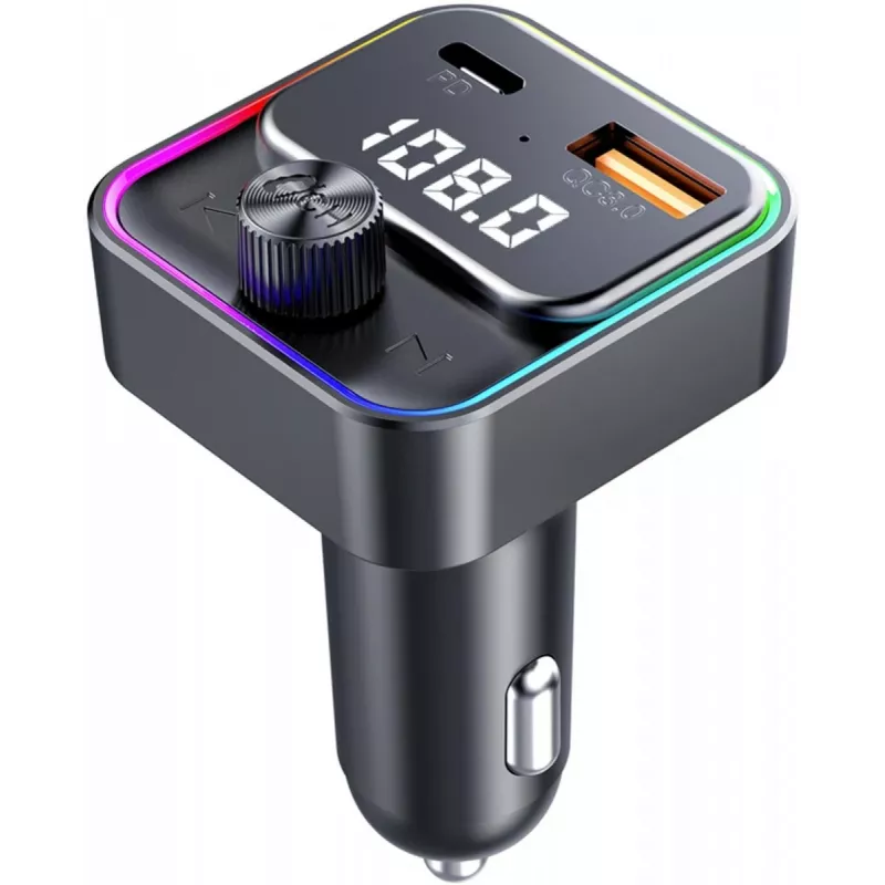 SENCOR SWM 3000 Bluetooth FM Transmitter z USB-A QC3.0, USB-C PD 3.0, odtwarzaniem MP3, zestawem głośnomówiącym, Siri i Asystentem Google