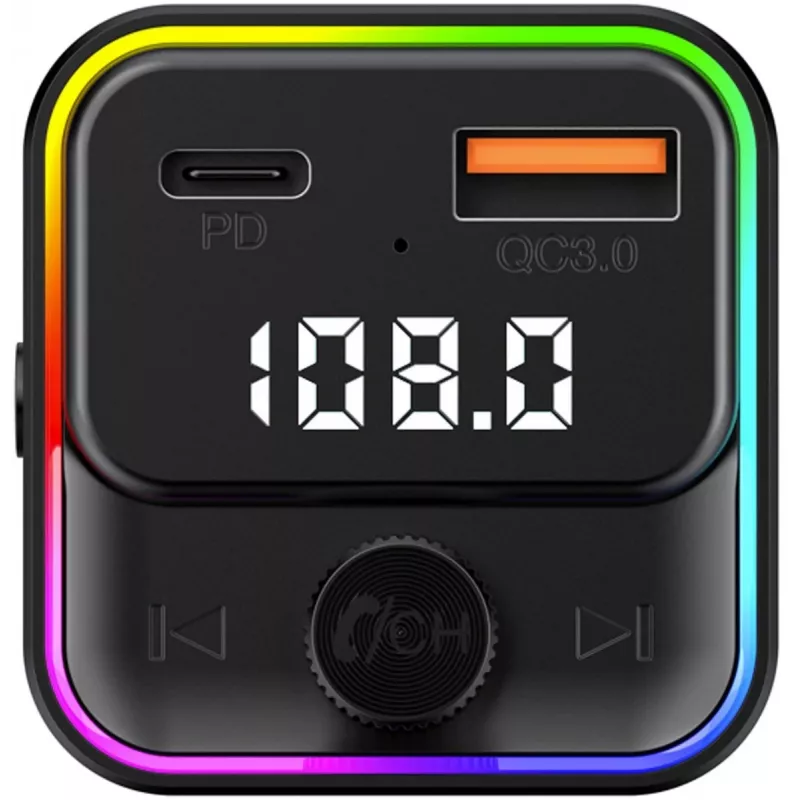 SENCOR SWM 3000 Bluetooth FM Transmitter z USB-A QC3.0, USB-C PD 3.0, odtwarzaniem MP3, zestawem głośnomówiącym, Siri i Asystentem Google