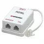 Intellinet ADSL Rozdzielacz/Filtr RJ11 męski do 2x RJ11 żeńskie, Biały