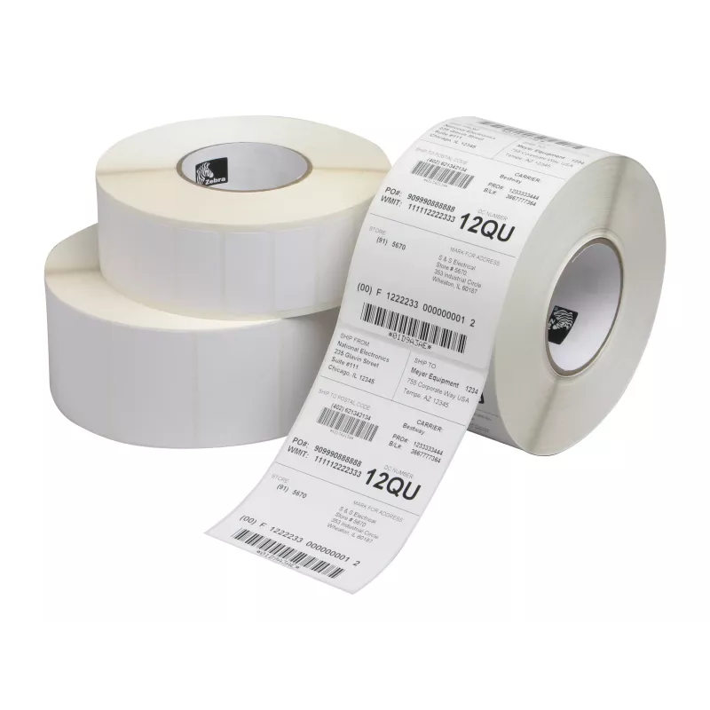 Zebra Z-Perform 1000T - Biały - Papier - Termotransfer - Trwały - Kwadratowy