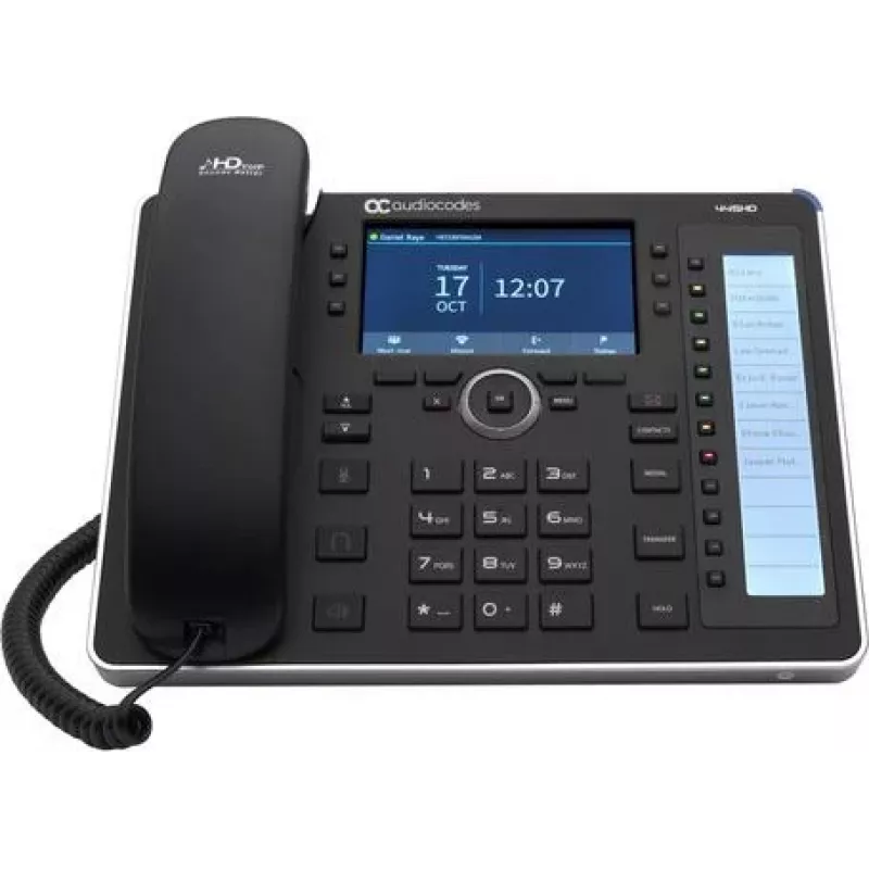 AudioCodes 445HD - Telefon VoIP z identyfikacją numeru / funkcją czekania na połączenie