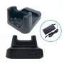 Unitech HT330 1-slot USB stacja dokująca z gniazdem na zapasową baterię. Z zasilaczem.