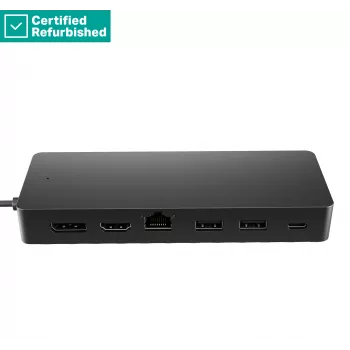 RENEW GOLD HP Universal USB-C Multiport Travel Hub 65W - 2 x USB 3.2, 2 x USB-C, 1 x DP, 1 x HDMI, 1 x RJ-45, 1 rok