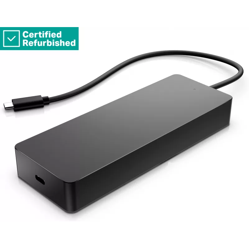 RENEW GOLD HP Universal USB-C Multiport Travel Hub 65W - 2 x USB 3.2, 2 x USB-C, 1 x DP, 1 x HDMI, 1 x RJ-45, 1 rok