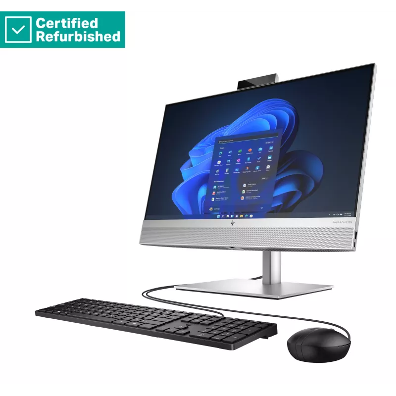 RENEW SREBRNY HP Elite 840 G9 AIO All-In-One 24 - i5-14500, 16GB, 512GB SSD, 23.8 FHD Non-Touch AG, Regulacja wysokości, Mysz USB, Win 11 Pro, 1 rok