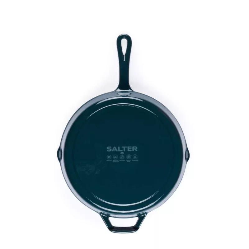 Salter BW13773GR Patelnia żeliwna 26 cm, zielona
