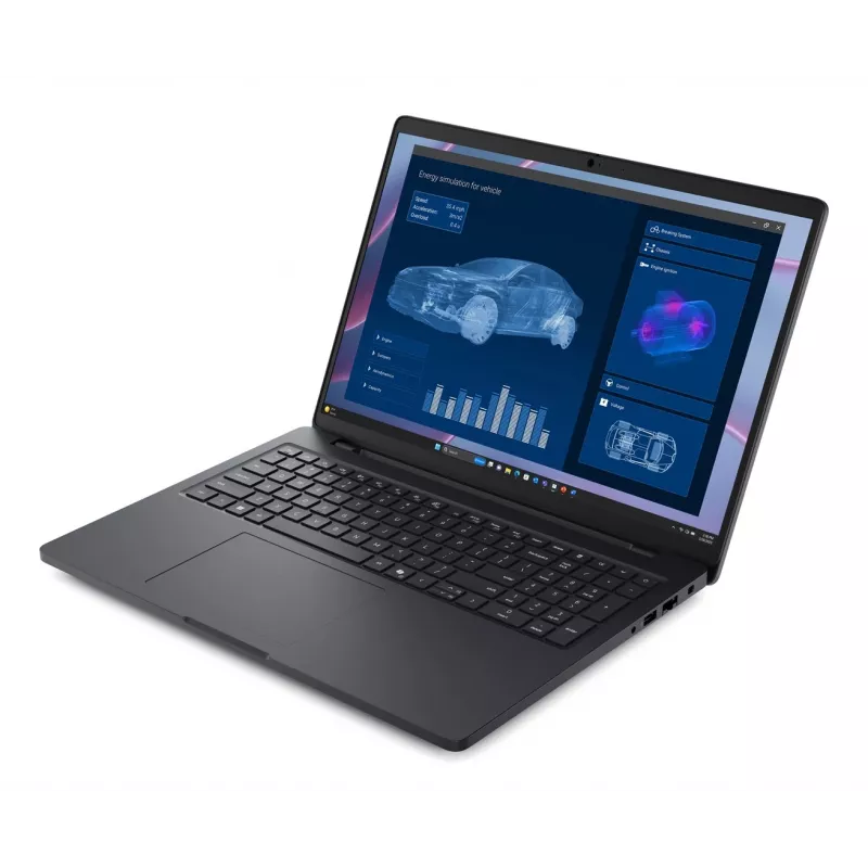 DELL Pro Max 16 MC16255 Copilot+ PC AMD Ryzen AI 5 PRO 340 Laptop 40,6 cm (16) Full HD+ 16 GB LPDDR5x-SDRAM 256 GB SSD Wi-Fi 7 (802.11be) Windows 11 Pro Czarny Angielski