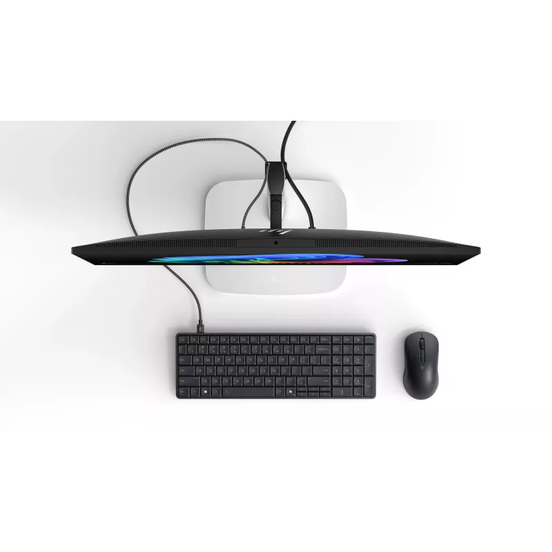 HP EliteBoard G1a AI - Ryzen 5 330, 16GB, 512GB SSD, WiFi i BT, FPR, podświetlana klawiatura odporna na zalanie US, mysz 675M, 32Wh, Win 11 Pro, 3 lata