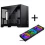 PHANTEKS XT M3 Obudowa PC, obudowa mini + wentylatory D30 PWM Regular Airflow D-RGB, zestaw 3 szt., czarna