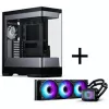 PHANTEKS S2 obudowa PC, w tym 4x 120mm wentylatory, Glacier One 360M25 Gen2 DRGB AiO chłodzenie wodne