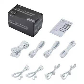 Phanteks Revolt 1200W Platinum Bundle, zasilacz z zestawem kabli - biały