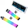 Lian Li Visual Upgrade Kit Strimer Wireless 24-pin RGB kabel płyty głównej, kontroler + 12V-2x6 GPU kabel Wide i 8.8 uniwersalny ekran - biały