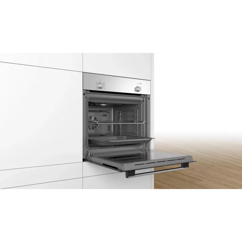 BOSCH Piekarnik HBF010BR3S, Szerokość 60 cm, Klasa energetyczna A, Stal nierdzewna