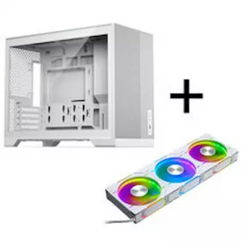 Phanteks XT M3 Obudowa PC, obudowa mini + wentylatory D30 PWM Regular Airflow D-RGB, zestaw 3 szt., biały