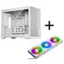 Phanteks XT M3 Obudowa PC, obudowa mini + wentylatory D30 PWM Regular Airflow D-RGB, zestaw 3 szt., biały