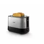 Philips Viva Collection Toster HD2637/90 Extra szerokie 2 szczeliny Wbudowany podgrzewacz do bułek Czarny/Uszkodzone opakowanie