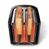 Philips Viva Collection Toster HD2637/90 Extra szerokie 2 szczeliny Wbudowany podgrzewacz do bułek Czarny/Uszkodzone opakowanie