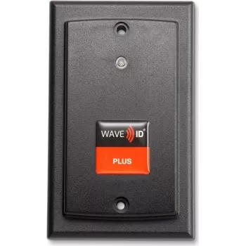 RF IDeas WAVE ID Plus SDK z iCLASS SE i Seos, czytnik USB do montażu powierzchniowego, czarny