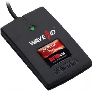 RF IDeas WAVE ID Plus Keystroke RA FactoryTalk V2 Czarny czytnik do montażu powierzchniowego