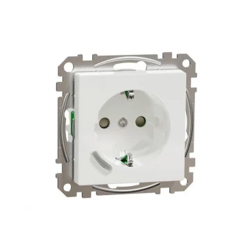 SCHNEIDER ELECTRIC GNIAZDO 1-CZĘŚCIOWE EXXACT 1S/16A/IP20 PODTYNKOWE ZB BIAŁE
