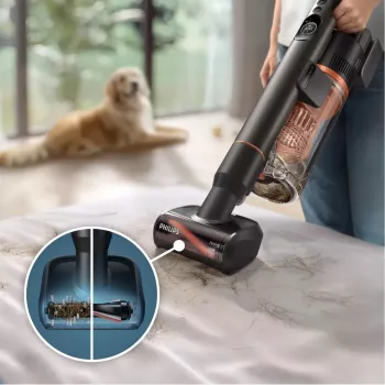 Philips 7000 Series Bezprzewodowy odkurzacz pionowy XC7163/01/Uszkodzone opakowanie