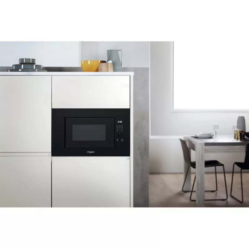 WHIRLPOOL Wbudowana kuchenka mikrofalowa WMF200G NB, 20L, Czarny