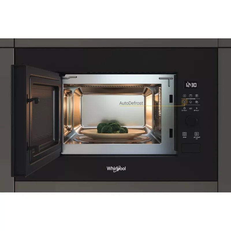 WHIRLPOOL Wbudowana kuchenka mikrofalowa WMF200G NB, 20L, Czarny