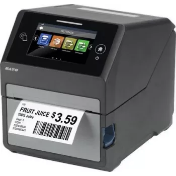 SATO CT4-LX - Termiczny bezpośredni/Termotransfer - Drukarka POS - 203 x 203 DPI - 8 ips - 0,08 - 0,19 µm - 12,8 cm