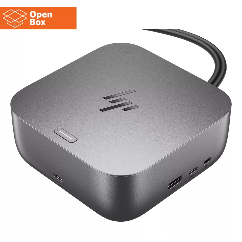 HP Thunderbolt 4 Ultra Dock - OPENBOX - G6 280W z kablem Combo - 5x USB-A, 2x USB-C, 1x USB-C Thunderbolt 4, 2x DisplayPort, 1x HDMI, 1x RJ-45, Meteor Silver, 3 lata