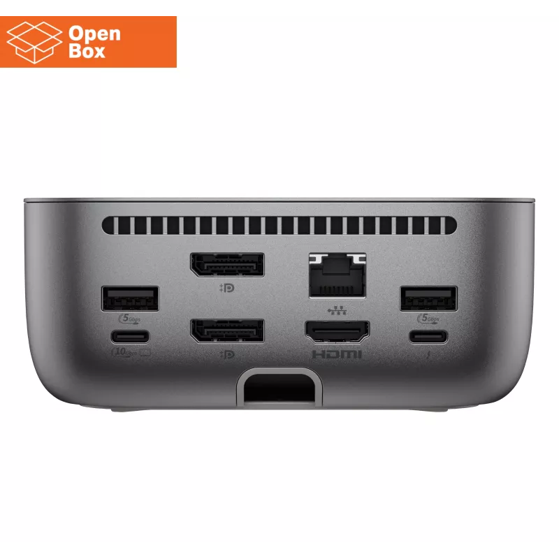 HP Thunderbolt 4 Ultra Dock - OPENBOX - G6 280W z kablem Combo - 5x USB-A, 2x USB-C, 1x USB-C Thunderbolt 4, 2x DisplayPort, 1x HDMI, 1x RJ-45, Meteor Silver, 3 lata