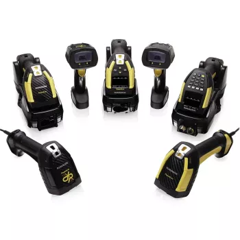 Datalogic PowerScan PM9600-DPX do bezpośredniego znakowania części 433 MHz z wyświetlaczem i klawiaturą 4-przyciskową, wymienną baterią