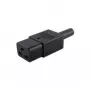 Kabel zasilający Microconnect C19PLUG czarny złącze C19