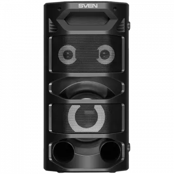 Głośnik przenośny 2.0 SVEN PS-670, Czarny, Moc wyjściowa 2x32,5W (RMS), TWS, Bluetooth, FM, USB, microSD, Wyświetlacz LED, Pilot, Bateria litowa
