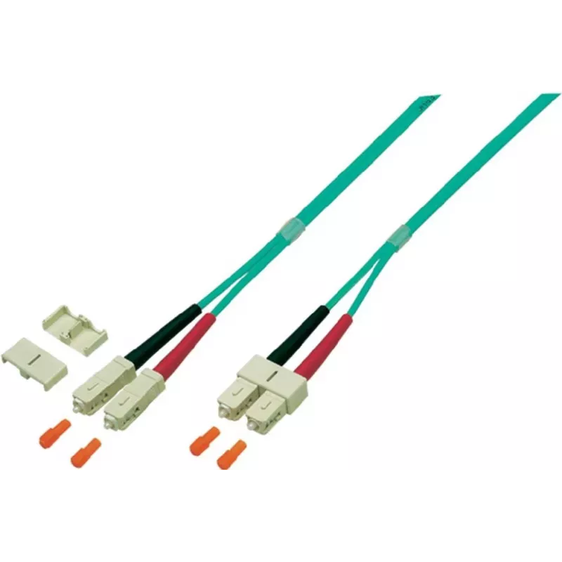 EFB Elektronik O0318.7,5 Duplex SC-SC OM4 światłowodowy kabel krosowy (patchcord), 7,5 m, fioletowy