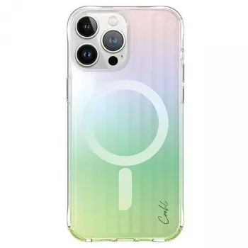 UNIQ Coehl Linear Case do iPhone 15 Pro 6,1 inch z ładowaniem magnetycznym, Opal/Iridescent
