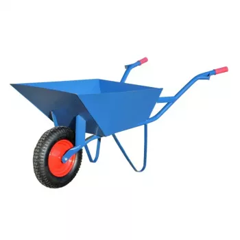 AWTOOLS AW00032 Wózek ogrodowy / Taczka - nośność 200 kg, 100 L, ocynkowana stalowa skrzynia, koła pneumatyczne