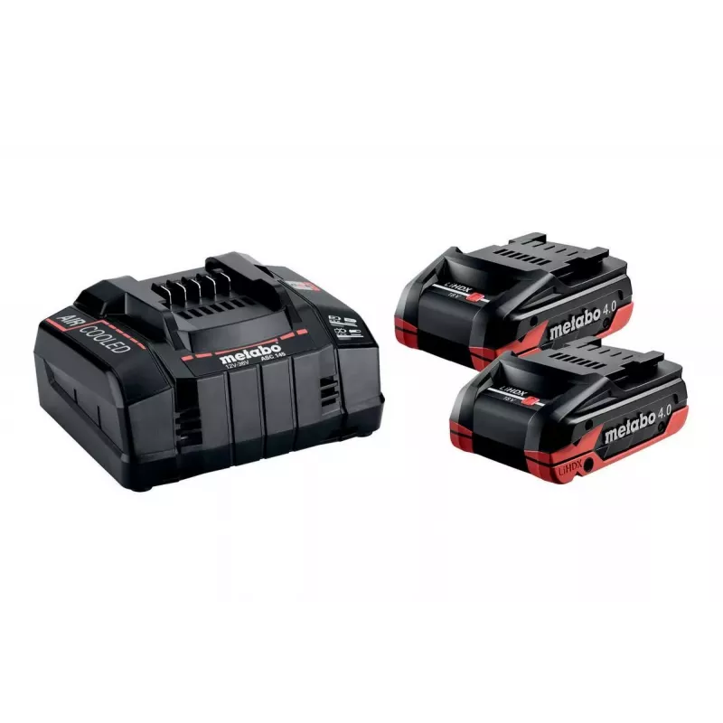 METABO Akumulator 18V 4.0Ah LiHD Xtreme 2 szt. + ładowarka ASC 290