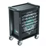 Wera 9700 Tool Rebel Workshop Trolley 1, 7 szuflad, blat ze stali nierdzewnej, zielony/czarny