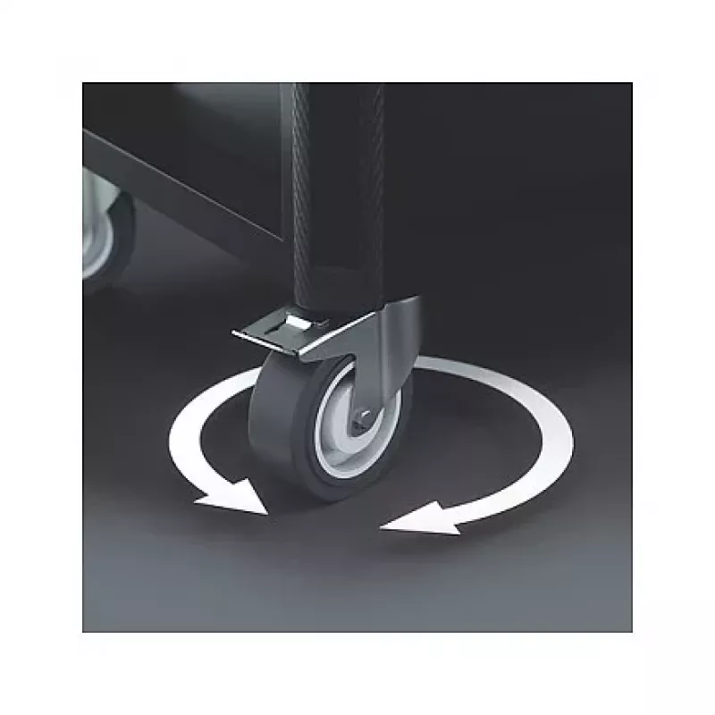 Wera 9700 Tool Rebel Workshop Trolley 1, 7 szuflad, blat ze stali nierdzewnej, zielony/czarny