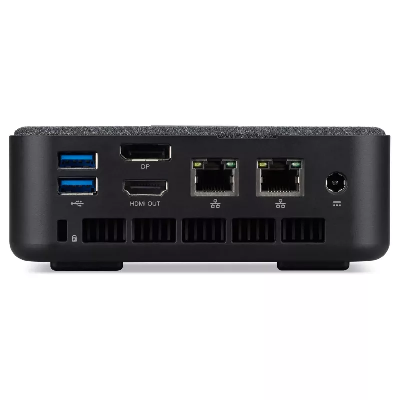 Acer Revo Box RB102-BARR Barebone Mini-PC, Ryzen 5 7430U, 16GB RAM, 512GB SSD, Radeon Graphics, Wi-Fi 6E, Bluetooth, 1GbE, 2.5GbE, Windows 11 Home, Czarny