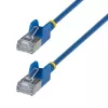 StarTech.com 2m Ultra Slim Cat6a Ethernet Patch Cable - Blue
