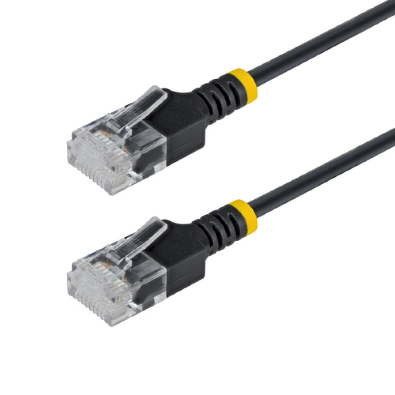 StarTech.com 15 cm Ultra Slim Cat6a UTP Patch Cable - RJ-45 Męski do RJ-45 Męski - Czarny