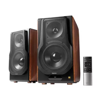 Edifier S3000MKII Premium Bezprzewodowe Głośniki Podłogowe 2.0, Brąz