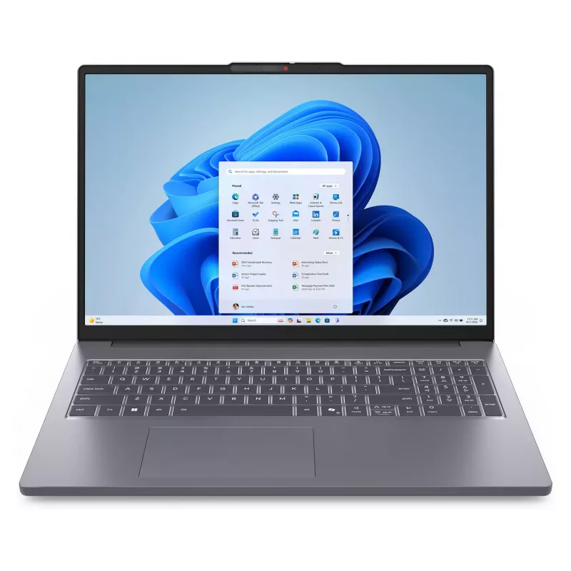 Laptop Lenovo IdeaPad Slim 3 16ARP10 83K800EMGE, 16 cali WUXGA IPS, AMD Ryzen 7 170, 16GB DDR5, 512GB SSD, Bez systemu operacyjnego, niemiecka klawiatura