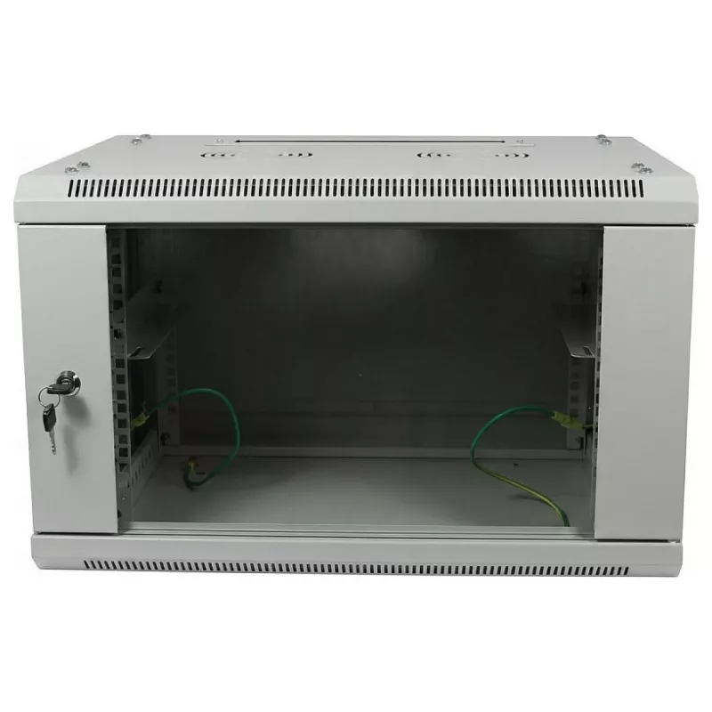 ALLNET 19 inch Szafa ścienna 9U 1-częściowa Głębokość 450mm Jasnoszara Flat Pack Seria SMA