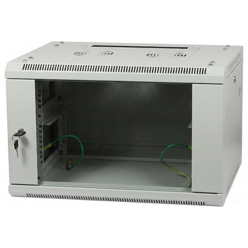 ALLNET 19 inch Szafa ścienna 15U Głębokość 600mm Jasnoszara Flat Pack Seria SMA